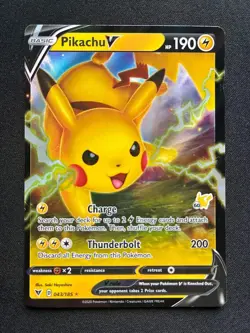 Pokemon Pikachu V 043/185 Ultra Rare Vivid Voltage - Image 1