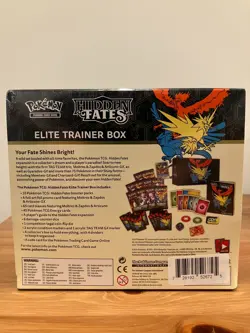 Pokemon TCG Sun & Moon Hidden Fates Elite Trainer Box ETB SEALED (READ) - Image 2