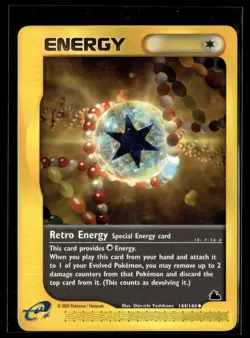 Pokemon TCG Skyridge #144/144 Retro Energy LP - Image 1