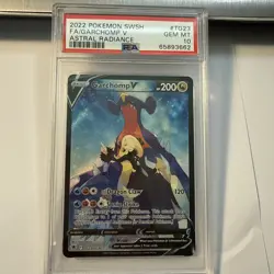 2022 Pokemon Garchomp V Astral Radiance Cynthia #tg23 Full Art PSA 10 Gem Mint - Image 1
