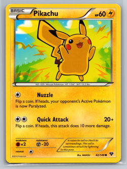 Pokemon TCG - PIKACHU - 42/146 - XY (BASE SET) - 2014 - LP 001 - Image 1