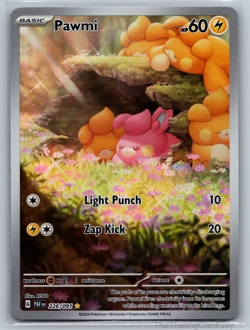 Pawmi 226/091 Illustration Rare SV: Paldean Fates Pokemon TCG NM - Image 1