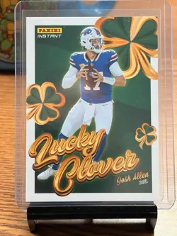 Josh Allen 2025 Panini Instant Lucky Clover Coins SP - Image 1