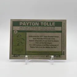 2026 Topps Heritage - Real One Autographs Payton Tolle #ROA-PT (AU, RC) - Image 2