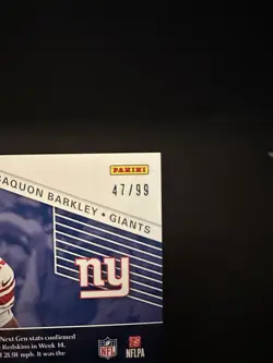 Panini Donruss Elite 2019 Spellbound Saquon Barkley #SP-38 Red 47/99 Giants - Image 3