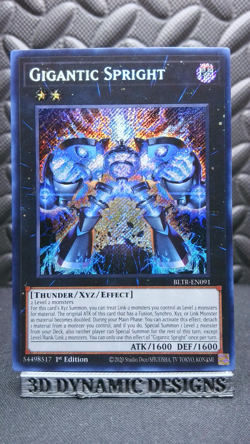 | Yugioh Gigantic Spright BLTR-EN091 1st Secret Battles Of Legend NM 🔥 | - Image 1