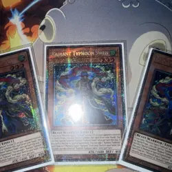 Radiant Typhoon Swen DOOD-EN014 Starlight Rare Near Mint 1st Edition Yugioh x3 - Image 3