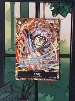 One Piece TCG Koby EB04-044 Super Rare (SR) Alt Art English OP15 - Image 1
