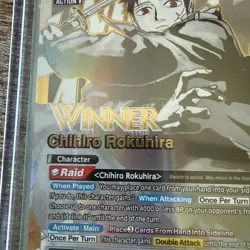 Chihiro Rokuhira Alternate Art WINNER Foil - UEPR/KGR-1-060 NM-Union Arena MINT - Image 2