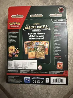 Pokemon Deluxe Battle Deck NINETALES EX TCG - Image 3