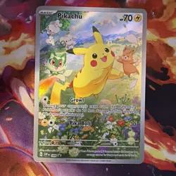 Pokemon Pikachu Full Art Promo Holo Card 088 SV Black Star Promos TCG - Image 1