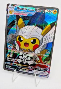 Pikachu Marvel Thor Cosplay Near Mint - Pokemon Non-TCG Card - Image 1