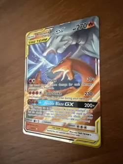 Reshiram & Charizard GX - 20/214 - Pokemon Unbroken Bonds Sun Moon Rare Card NM - Image 4