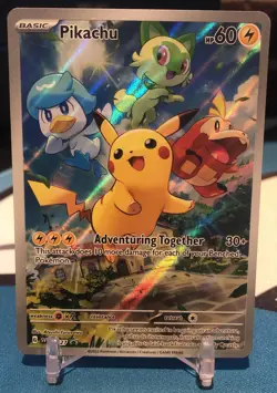 Pikachu 027 Scarlet & Violet Promo Card NM - Image 1