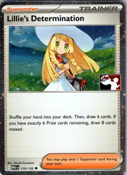 Lillie's Determination 119/132 Prize Pack Series Cards Holo NM - Image 1