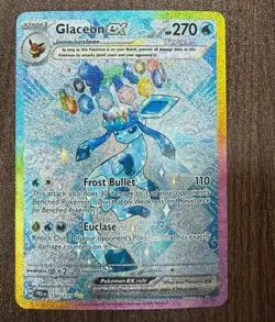 Pokemon Glaceon ex 150/131 SV Prismatic Evolutions Holo Rare Card - Image 1