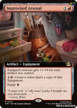 Improvised Arsenal (Extended Art) [TMT - 270] - NM [Foil] TCG MTG - Image 1