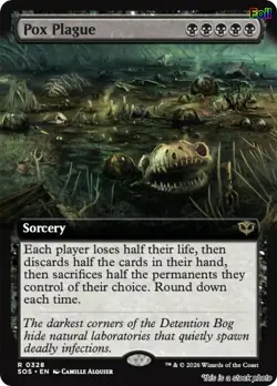 Pox Plague (Extended Art) [SOS - 328] - NM [Foil] TCG MTG - Image 1