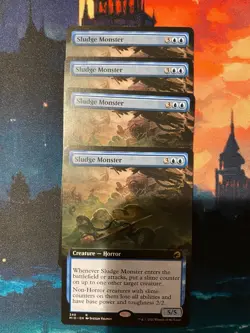 MTG Innistrad Midnight Hunt Sludge Monster Extended Art x 4 - Image 1