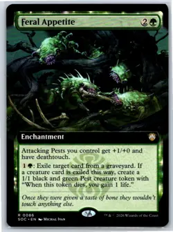 Feral Appetite (Extended Art) Commander: Secrets of Strixhaven 86 Regular MTG NM - Image 1