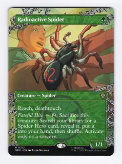 Radioactive Spider (Borderless) 0212 (R) MTG Marvel's Spider-Man (SPM) - Image 1