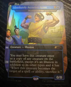MTG Absolutely Accurate Actor - Phantasmal Image (Rainbow Foil) Secret Lair Drop - Image 1