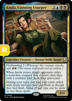 MTG Azula Cunning Usurper Avatar Rare Legendary Creature Human Noble Rogue NM - Image 1