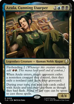 MTG Azula Cunning Usurper Avatar Rare Legendary Creature Human Noble Rogue NM - Image 2