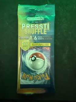4 Pressti Shuffle Packs of Pokemon Cards ULTRA RARE CHANCE!!! - Image 2