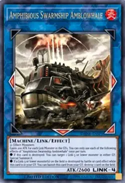 DANE-ENSP1 Amphibious Swarmship Amblowhale Ultra Rare 1st Edition YuGiOh Card - Image 1