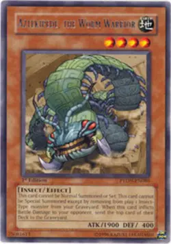 Yugioh! LP Aztekipede, The Worm Warrior - PTDN-EN089 - Rare - 1st Edition Lightl - Image 1
