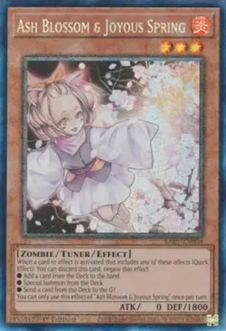 Yugioh! LP Ash Blossom & Joyous Spring - RA01-EN008 - Prismatic Collector's Rare - Image 1