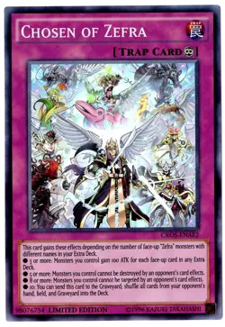 CROS-ENAE2 Chosen Of Zefra Super Rare Limited Edition Lightly Played YuGiOh TCG - Image 1