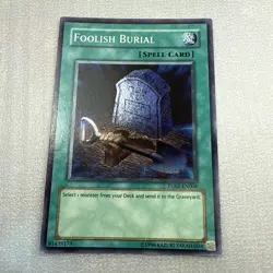 Yugioh Foolish Burial Super Rare TU02-EN004 NM - Image 1