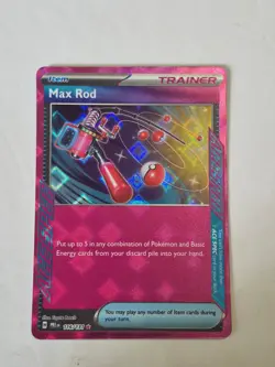 Max Rod 116/131 Holo ACE SPEC Rare SV: Prismatic Evolutions Pokemon Holo NM - Image 1