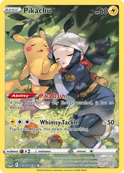 Pikachu TG05/TG30 Holo Lost Origin Trainer Gallery Pokemon NM/M - Image 4