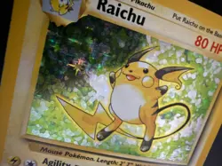 Pokemon TCG Raichu 14/102 Base Set Holo Rare 80 HP Stage 1 English 1999 - Image 3