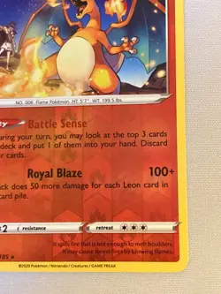 Pokemon Charizard - Sword & Shield Vivid Voltage 025/185 - Reverse Holo Rare - Image 5