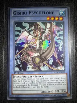 YuGiOh Gishki Psychelone HA07-EN056 Super Rare 1st Edition NM - Image 1