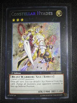 CONSTELLAR HYADES-YUGIOH-SECRET RARE 1ST EDITION-HA07-EN021 - Image 1