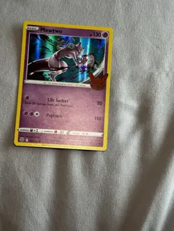 3 Card Pokemon trick or treat holo Lot (Mimikyu, Mewtwo, Mismagius) - Image 3