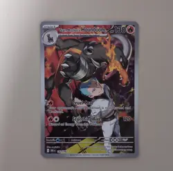 Pokemon Team Rocket's Houndoom 191/182 SV04: Secret Rare Fire Stage 1 Card - Image 1