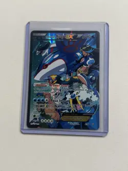 Pokemon TCG Team Aqua's Kyogre-EX Double Crisis Holo Card 6/34 LP Condition - Image 1