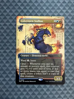 MTG Colorstorm Stallion #0299 Borderless Rare Secrets of Strixhaven (SOS) - Image 1