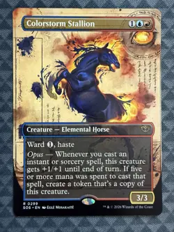 MTG Colorstorm Stallion #0299 Borderless Rare Secrets of Strixhaven (SOS) - Image 2