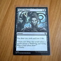 Night’s Whisper - N/M - Secrets Of Strixhaven Magic The Gathering MTG - Image 1