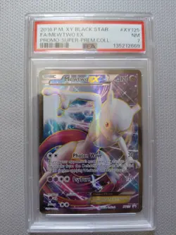 2016 Pokemon Xy Black Star Promo Fa/Mewtwo Ex XY125 PSA NM 7 - Image 1