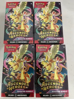 Pokemon TCG Ascended Heroes Booster Bundle Bundle - Lot Of 4 SEALED - Image 1