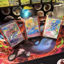 Pokemon TCG First Partner Illustration Collection Series 1 Gen 7 Starters Set - Image 1