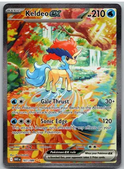 Keldeo ex 167/086 Holo Special Illustration Rare White Flare Pokemon NM - Image 1